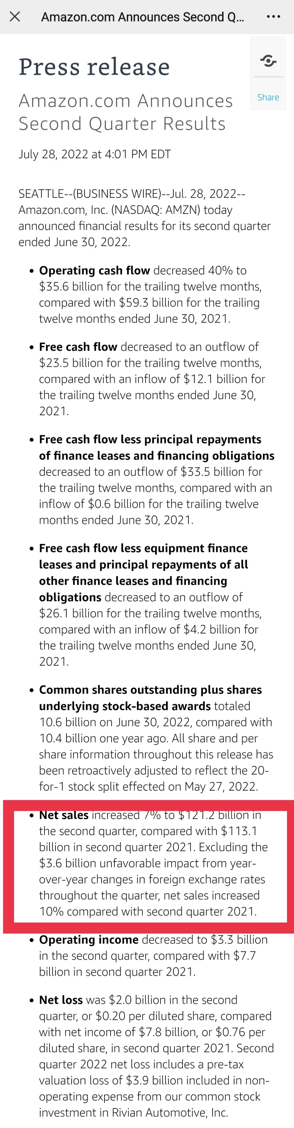 亚马逊二季度营收1212亿美元 盘后大涨13%