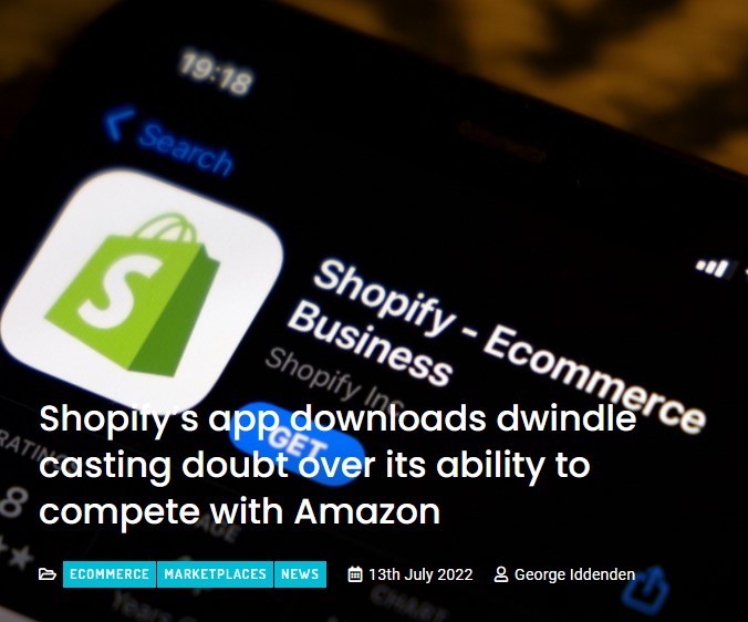 Shopify旗下应用程序Shop今年第二季度下载量同比下降25%