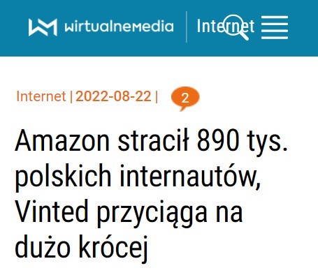 Mediapanel：亚马逊7月在波兰访问量损失近89万