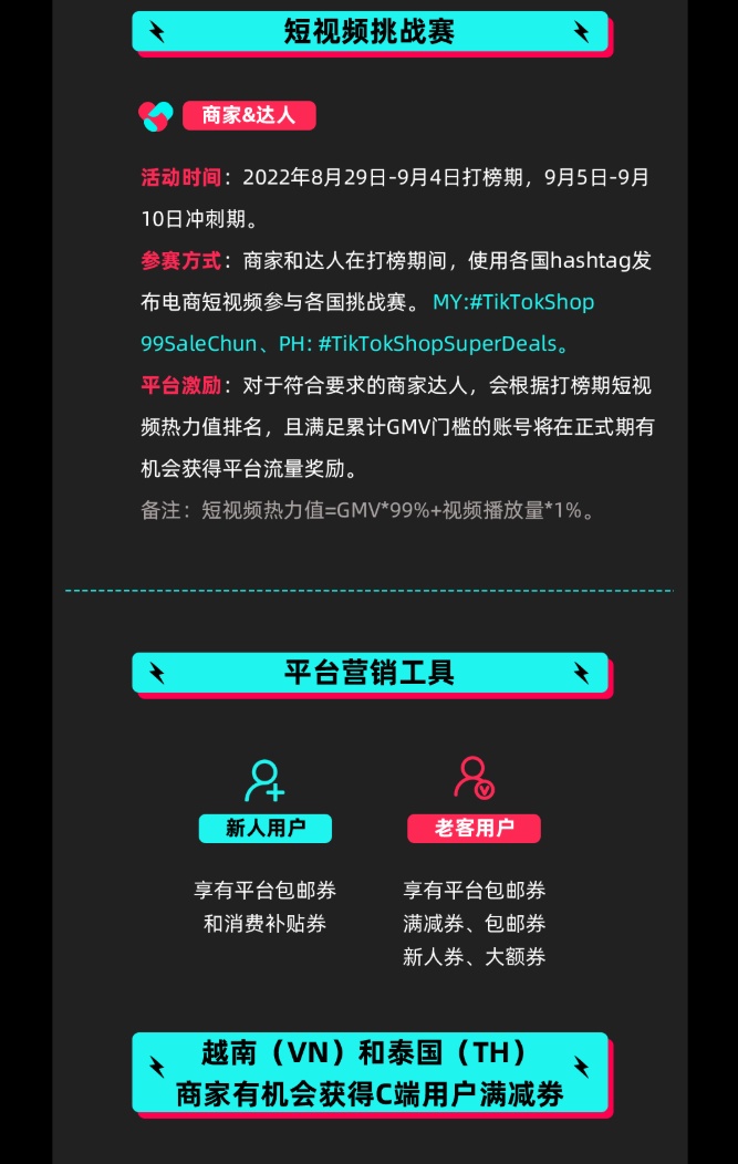 TikTok Shop东南亚市场99大促即将开启
