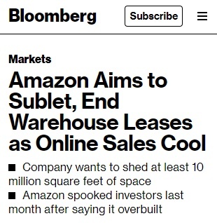 亚马逊拟于美国建设大型仓库