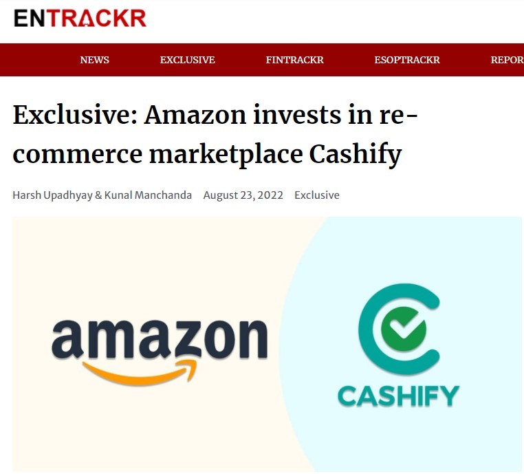 亚马逊投资印度二手设备销售商Cashify