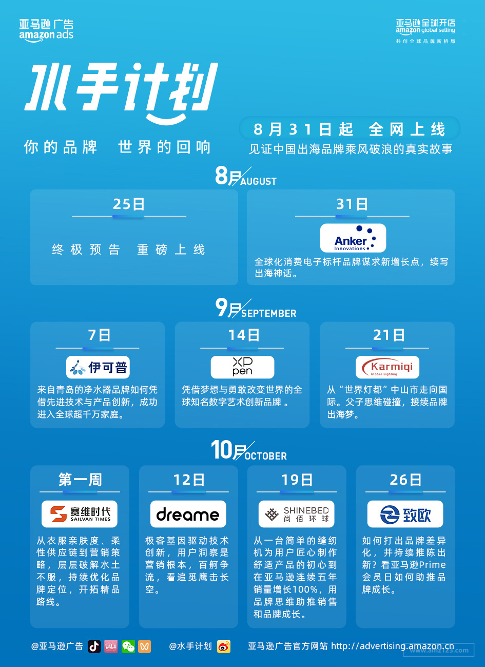 亚马逊《水手计划》第二季将在8月31日上线