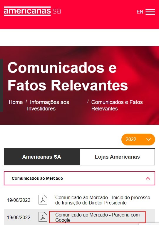 巴西电商Americanas与谷歌云技术部门达成长期合作