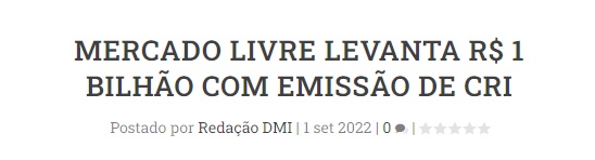 拉美电商Mercado Libre在巴西完成10亿雷亚尔融资