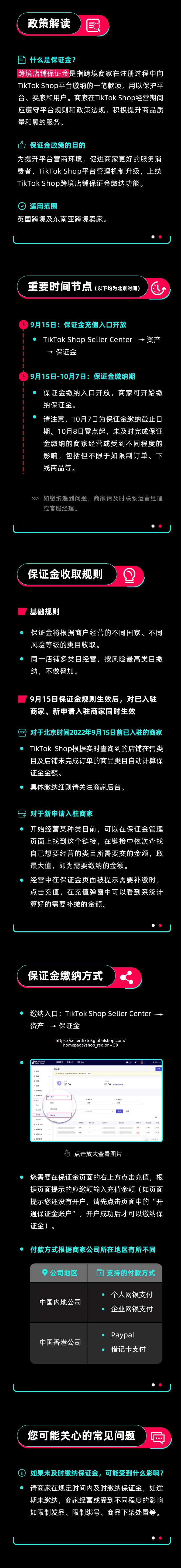 TikTok Shop将于9月15日起收取跨境保证金