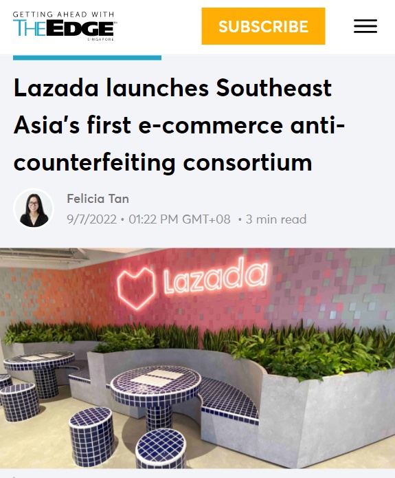 Lazada成立首个东南亚电商防伪联盟