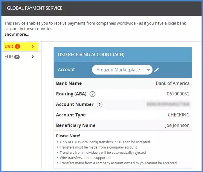 亚马逊添加Payoneer账户收款操作指南