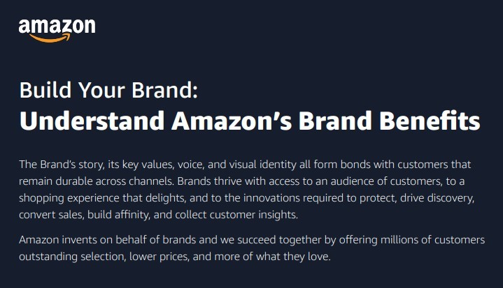 亚马逊美国站推出“打造您的品牌”新页面