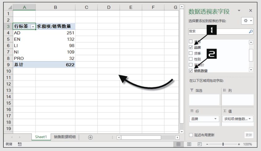 Excel数据透视表怎么做(创建数据透视表教程)
