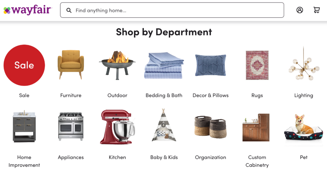 Wayfair-美国专注于家居家具市场的购物网站 | 零壹电商
