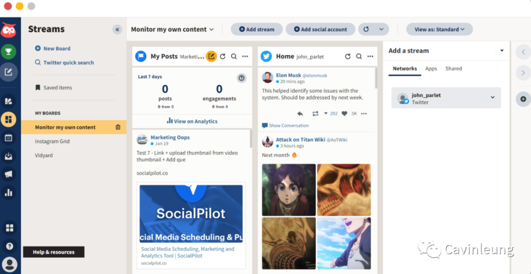 Hootsuite-社群媒体管理工具